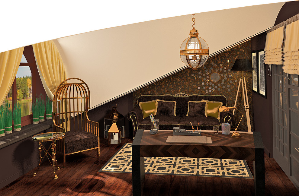 Обложка проекта: Кабинет в таунхаусе ул Агакова, варианты