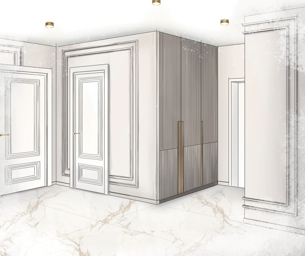 Дизайн-проект прихожей/ ЖК Городские истории