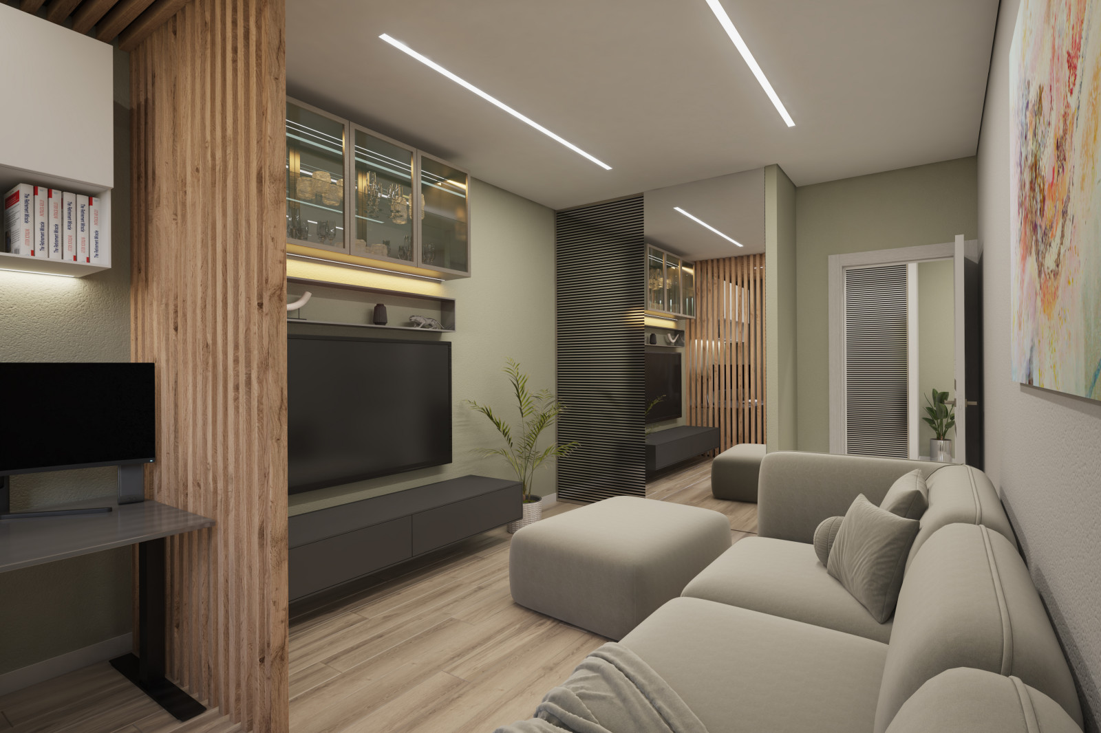 Трёхкомнатная квартира. 100 кв.м.