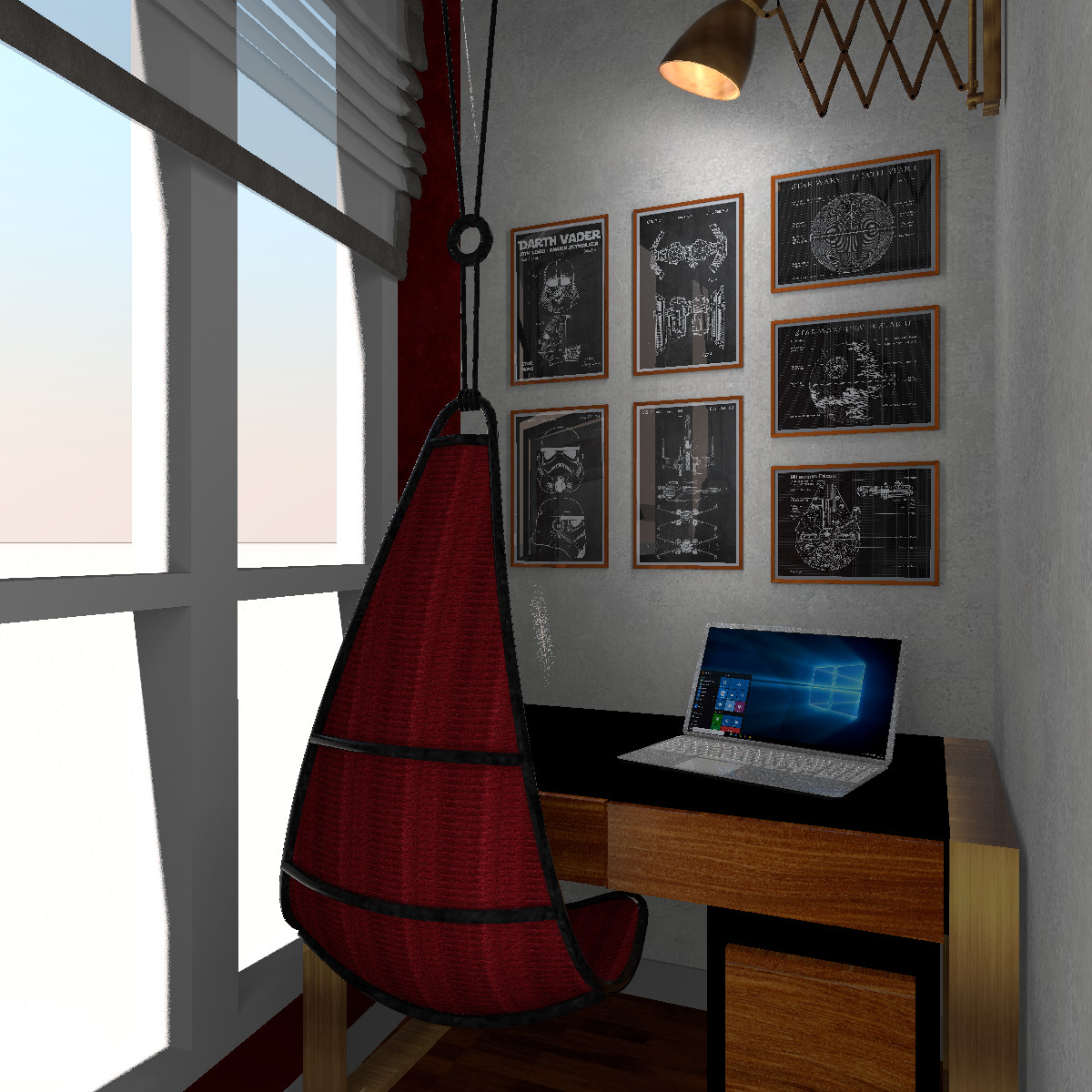 Спальня и ванная для молодой супружеской пары