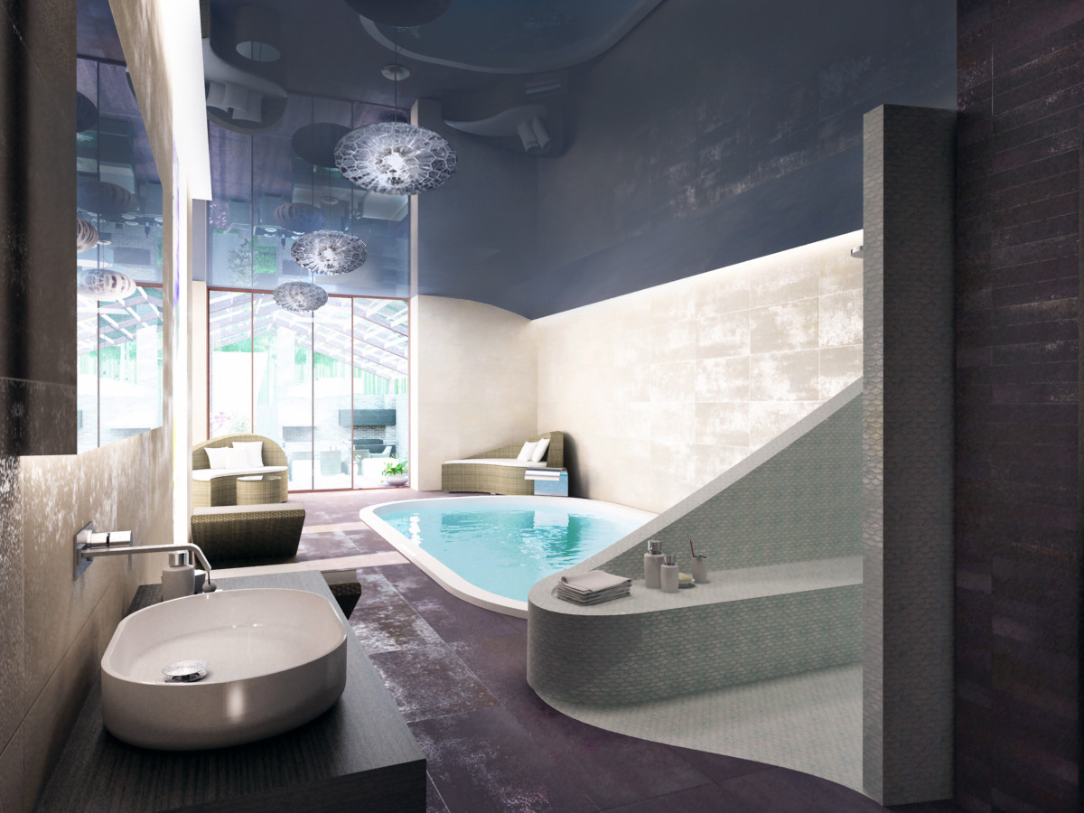 Lounge-терраса  и  SPA  частного дома