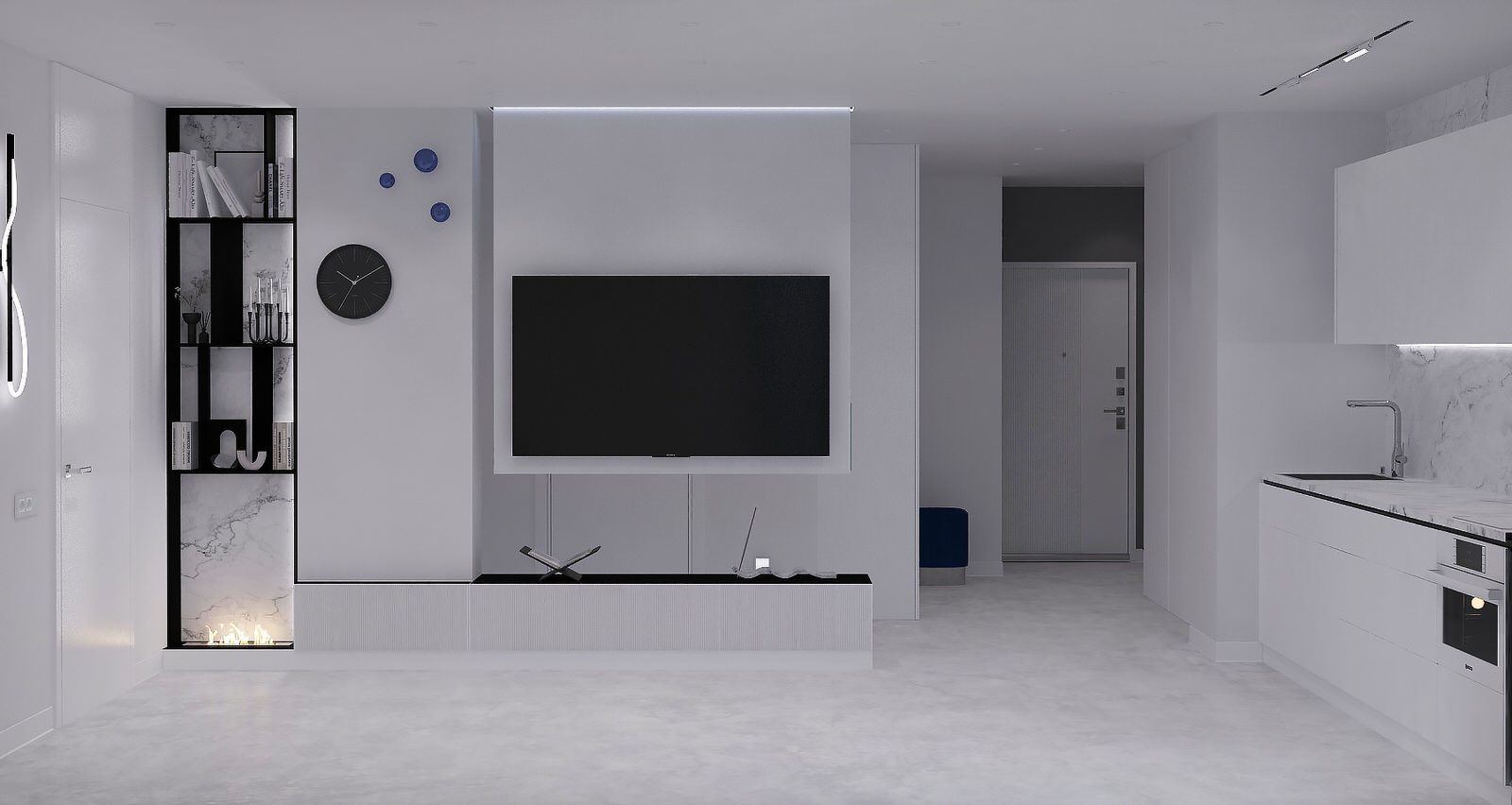 Квартира в минимализме, ул. Гурьевская, г.Новосибирск