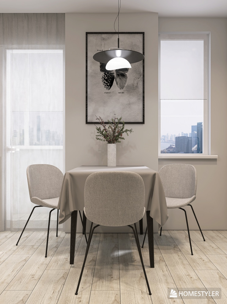 МИНИМАЛИЗМ С СОВРЕМЕННЫМ УЮТОМ 43 кв.м.