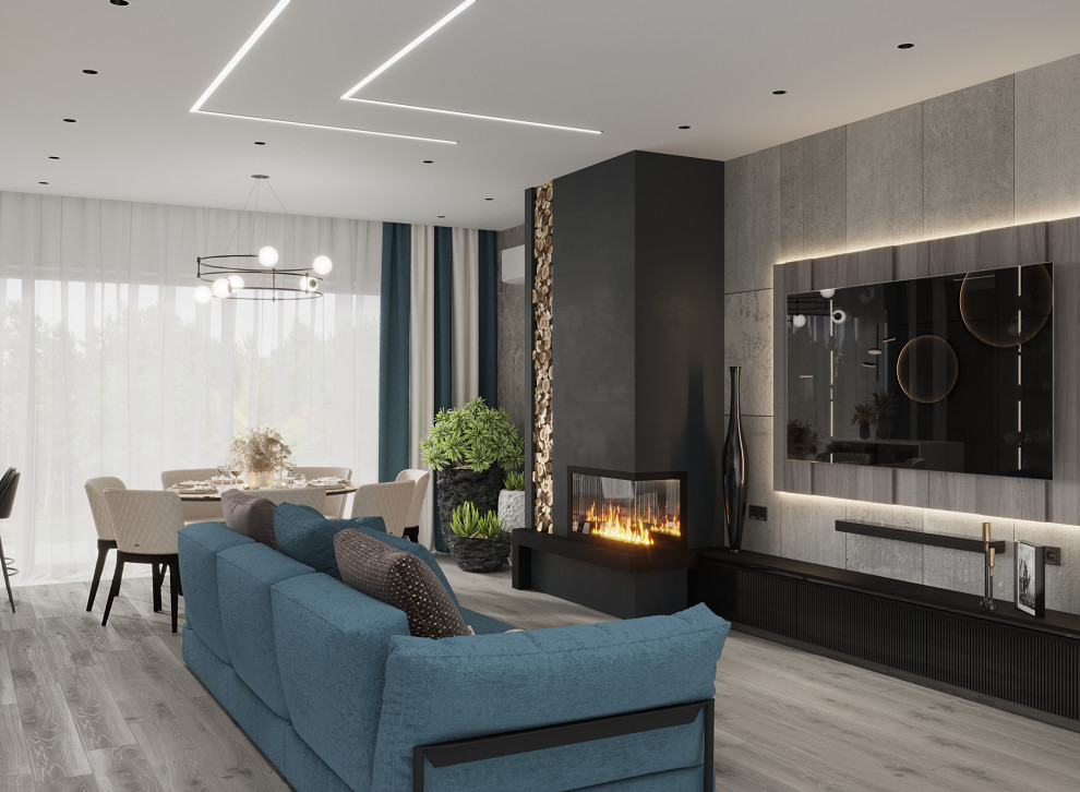 Обложка проекта: Кухня Гостиная ЖК Европейский