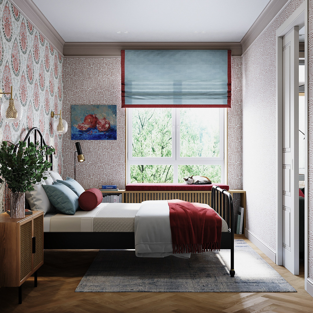 Двухкомнатная квартира для девушки с нотками Востока