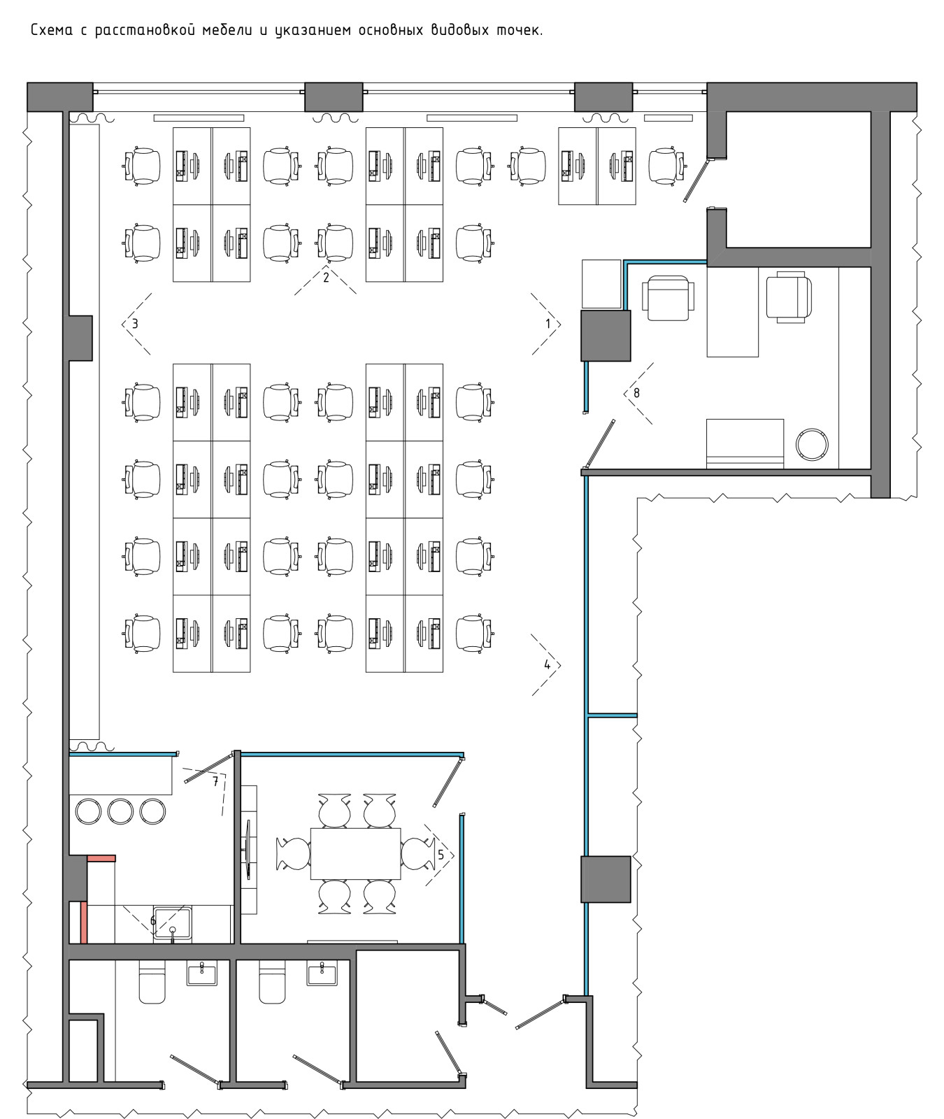Интерьер офиса ювелирной компании
