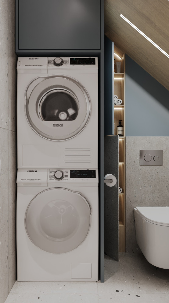 Обложка проекта: Двухуровневая квартира Постирочная