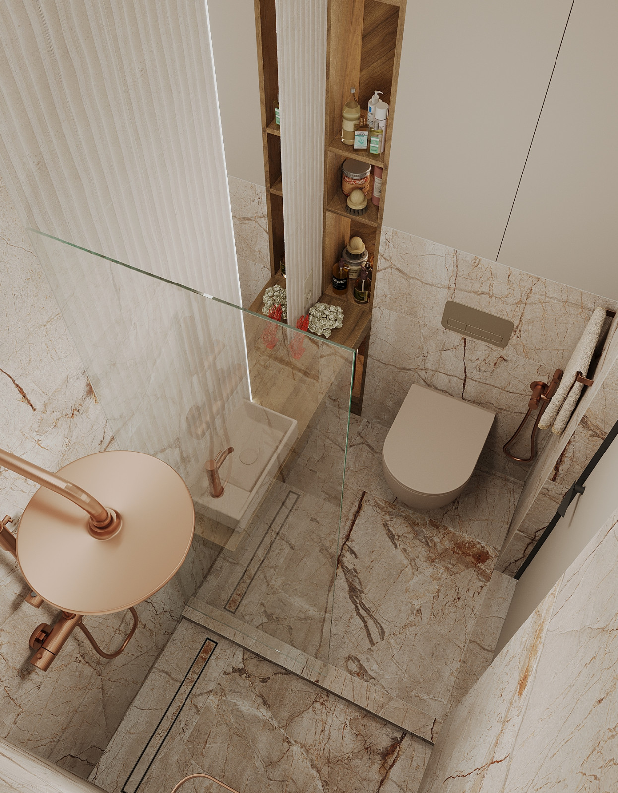 Интерьер 4-ёх комнатной квартиры_ "EHTNO TERRA_COTTA"