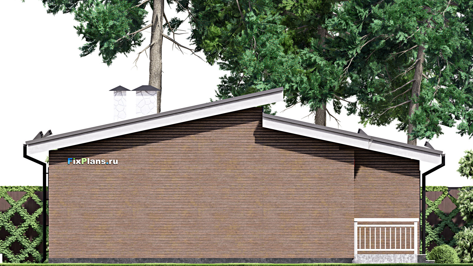 Проект одноэтажного дома 11х10м S92м2 F-15065