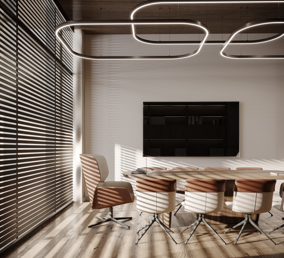 Modern Office in Brown