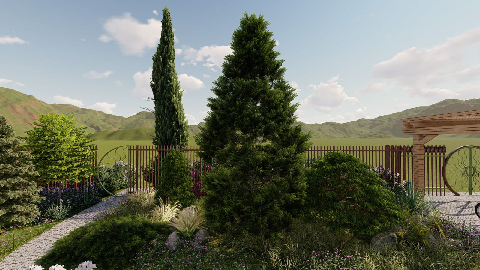 Каменистые устройства на участке 7 соток. "День/Ночь"