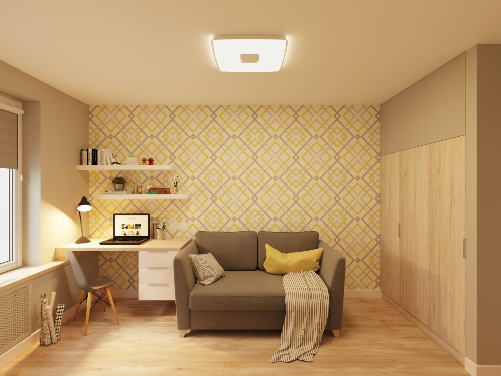 Дизайн проект двухкомнатной квартиры на Грайвороновской улице в Москве