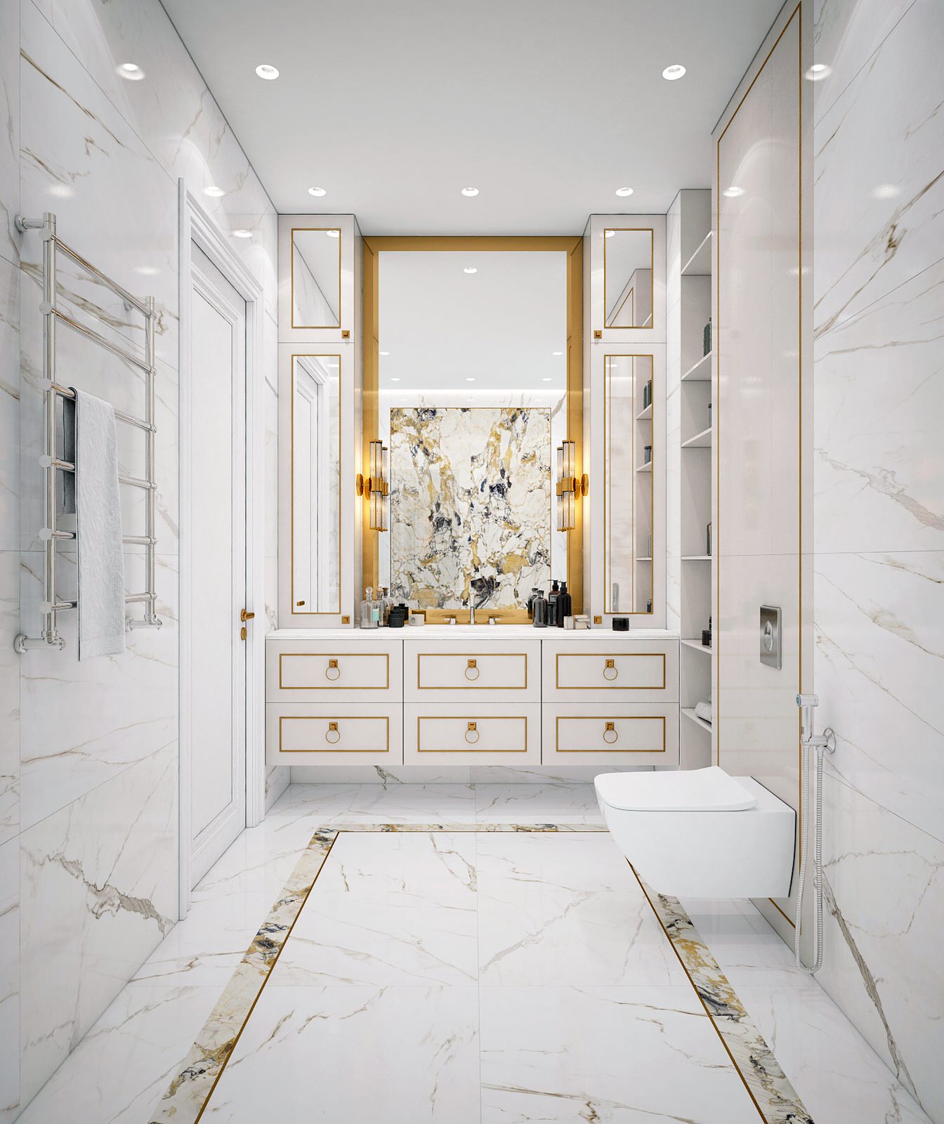 Элегантная и строгая современная классика - 80 кв.м.