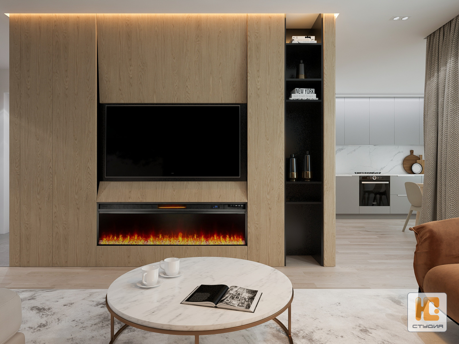 Дизайн-проект квартиры 84.00 м/кв