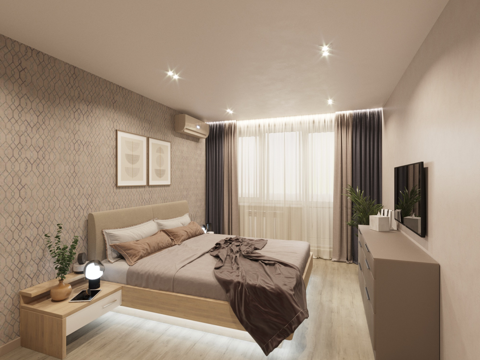 Обложка проекта: Дизайн проект трёхкомнатной квартиры