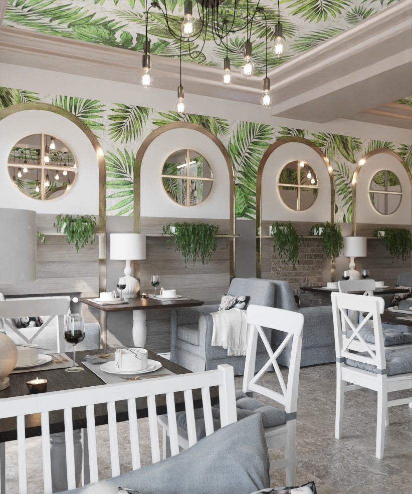 Restaurant_001_интерьер ресторана "Сладкое счастье"