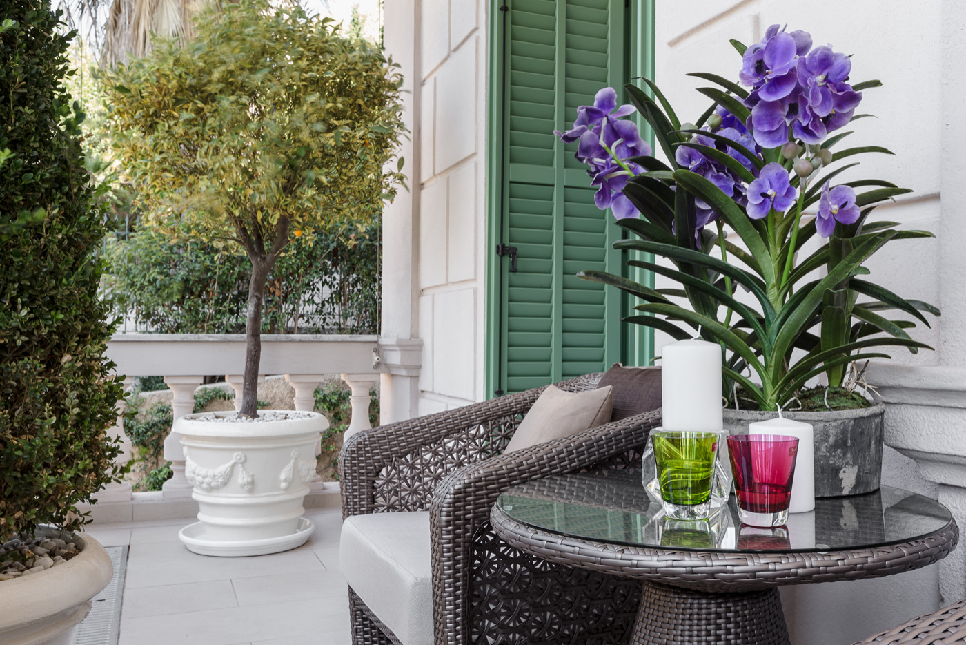 Interior design of apartment on Italian Riviera