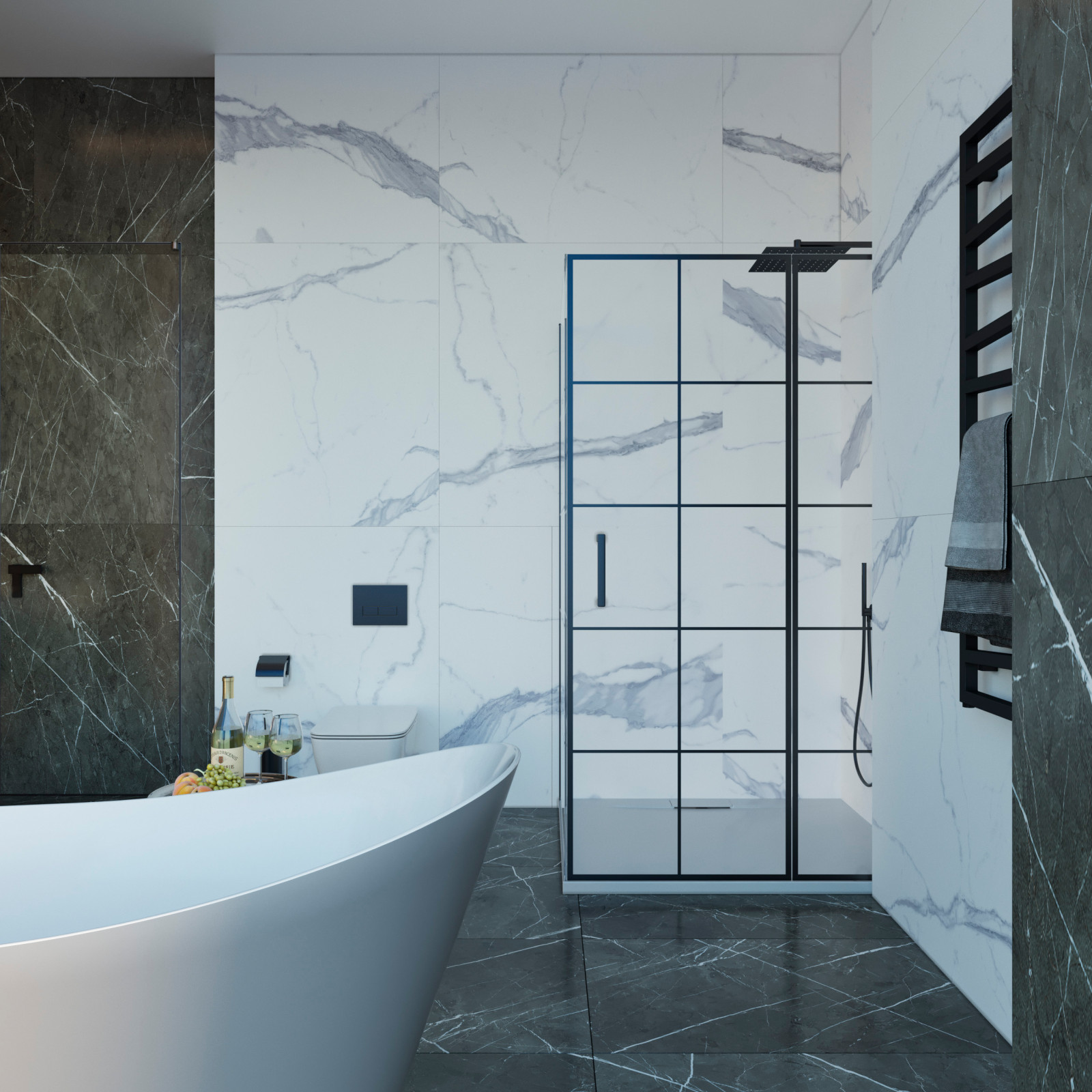 Дизайн квартиры в "Neva tower" Москва-Сити