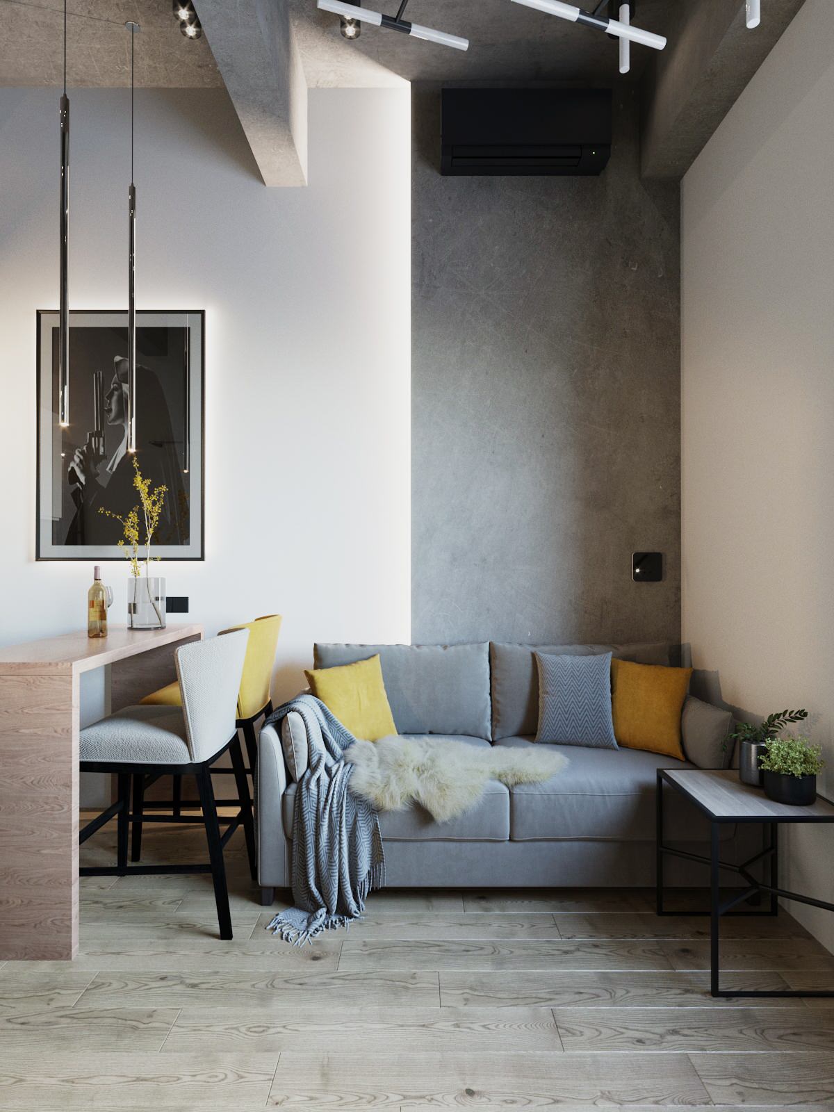 Мини апартаменты в ЖК "Loft FM" вариант 2