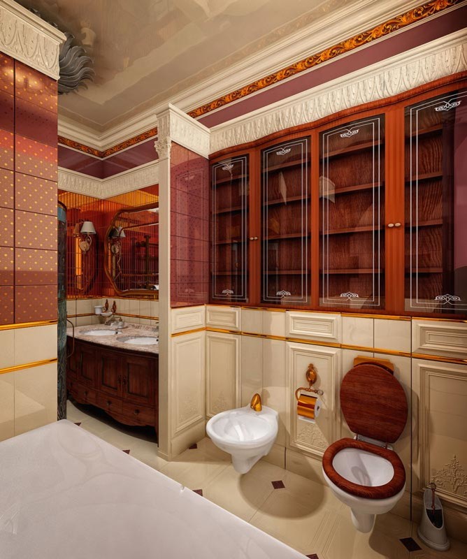 Роскошная классика в современном коттедже