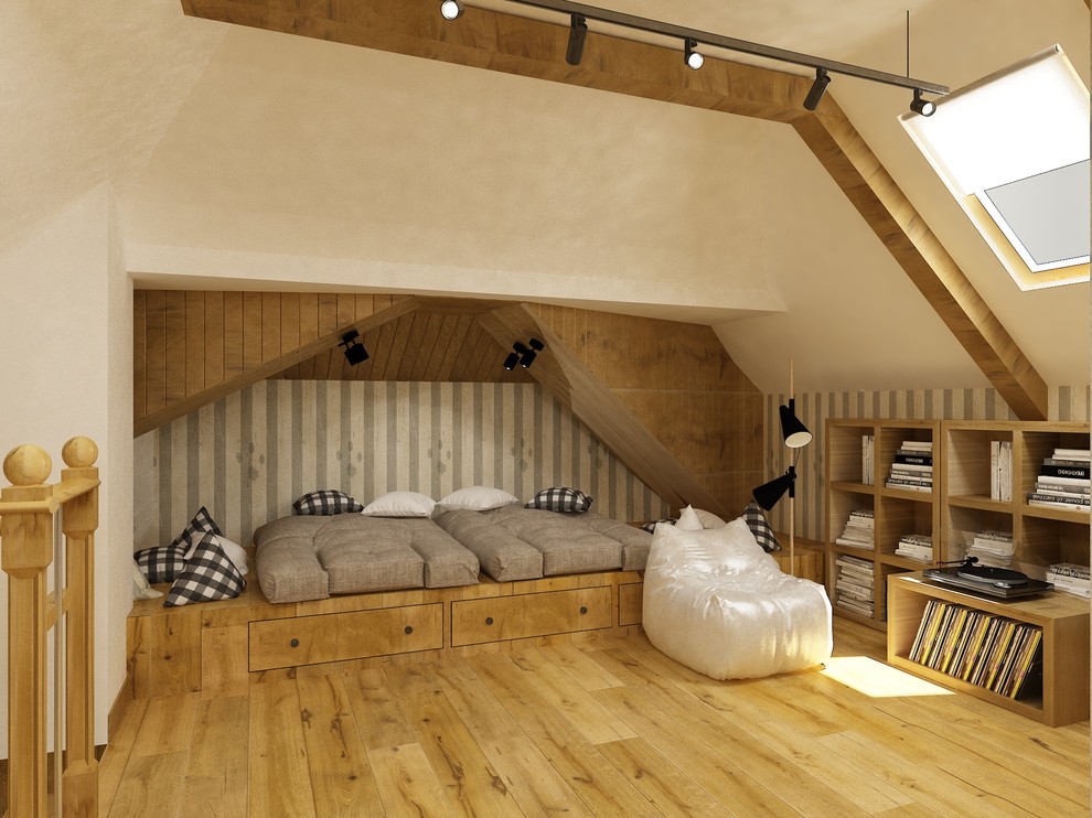 Мансарда в скандинавском стиле