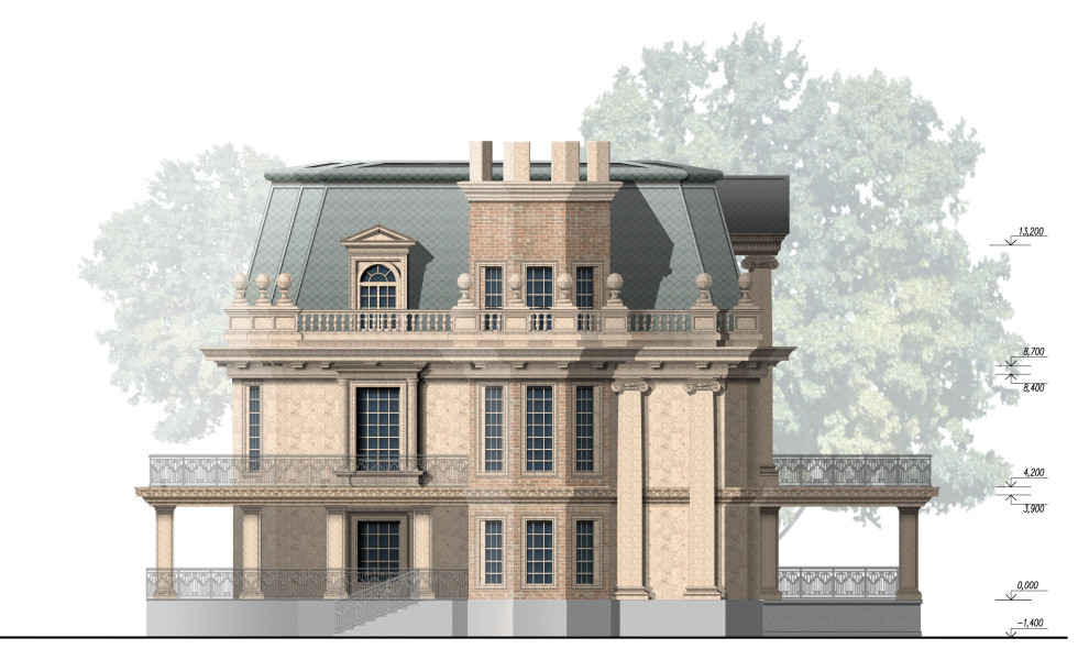 Обложка проекта: Коттедж в КП "Люксембург"