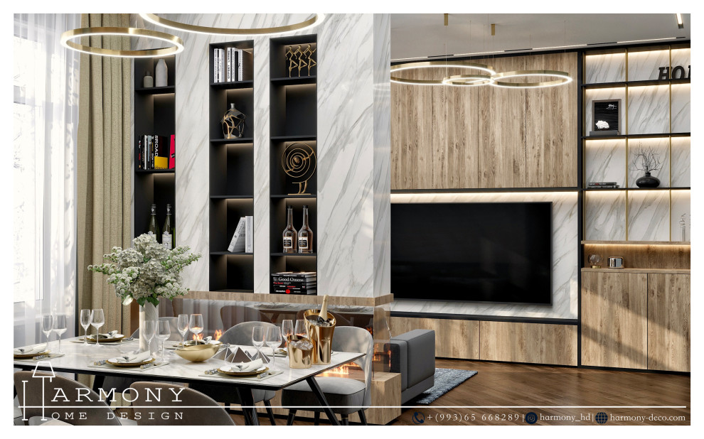 Обложка проекта: Дизайн-проект ин6терьера гостиной комнаты