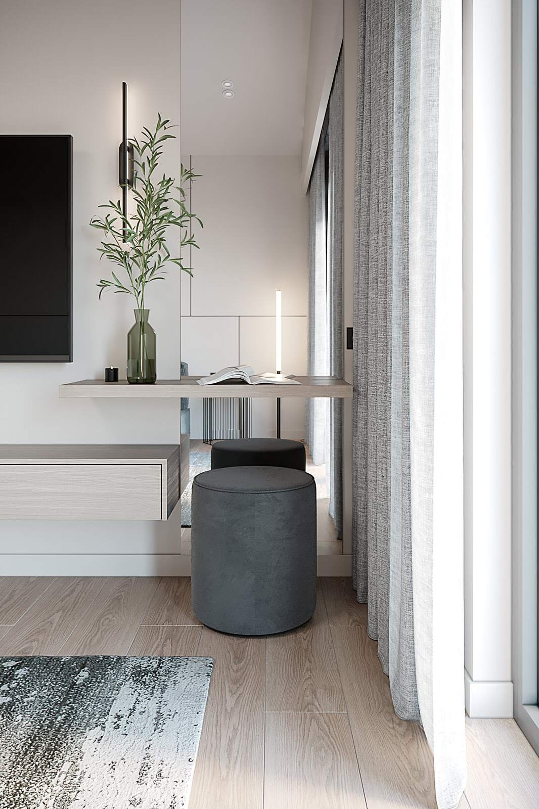 Дизайн интерьера дома 71 м² минимализм Ольховка Кантри Клаб