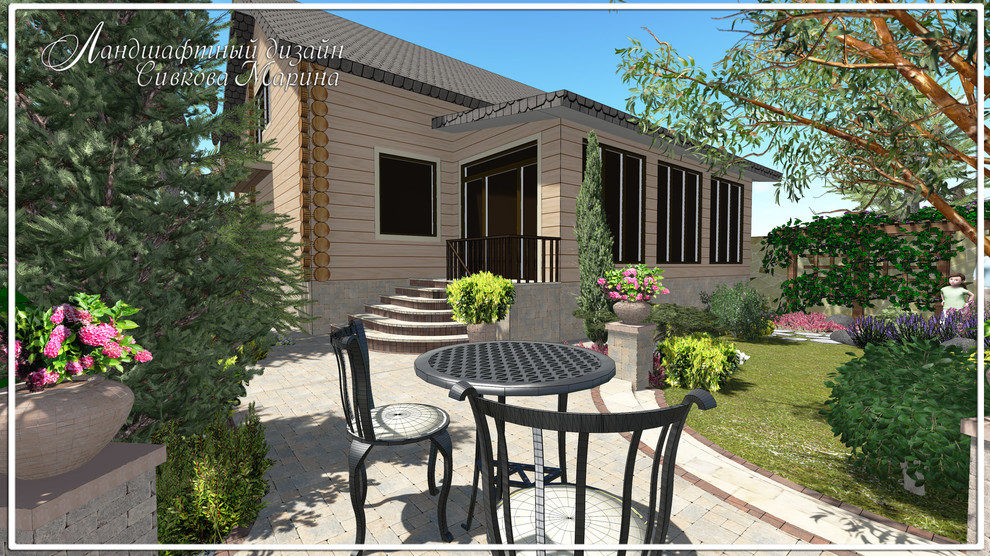 Маленький дворик в средиземноморском стиле