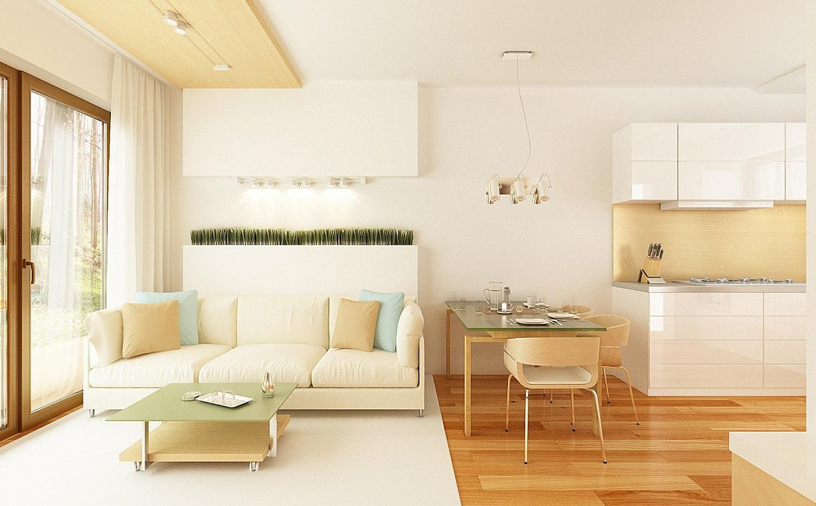 Простой одноэтажный дом небольшой площади