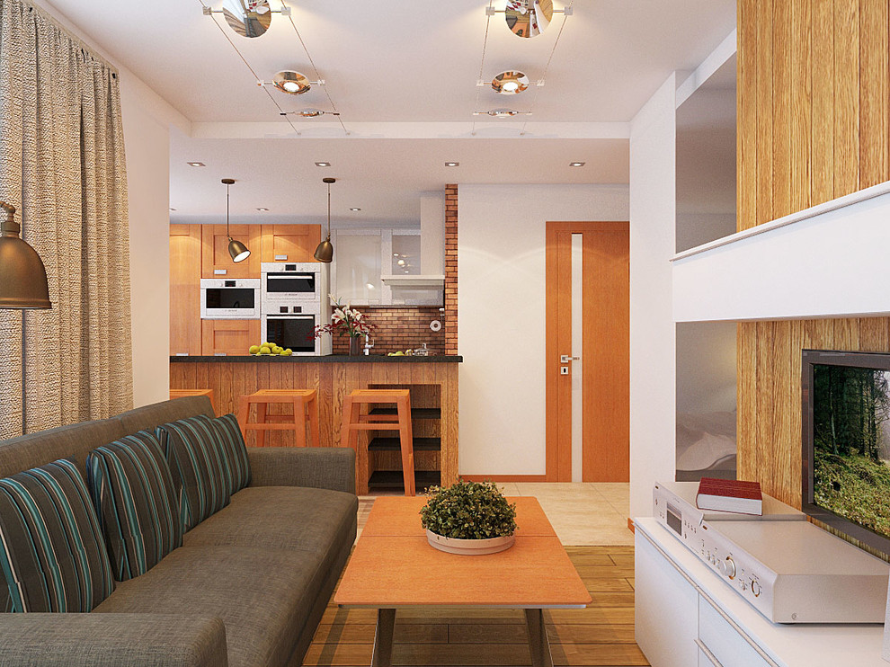 Квартира-студия в скандинавском стиле