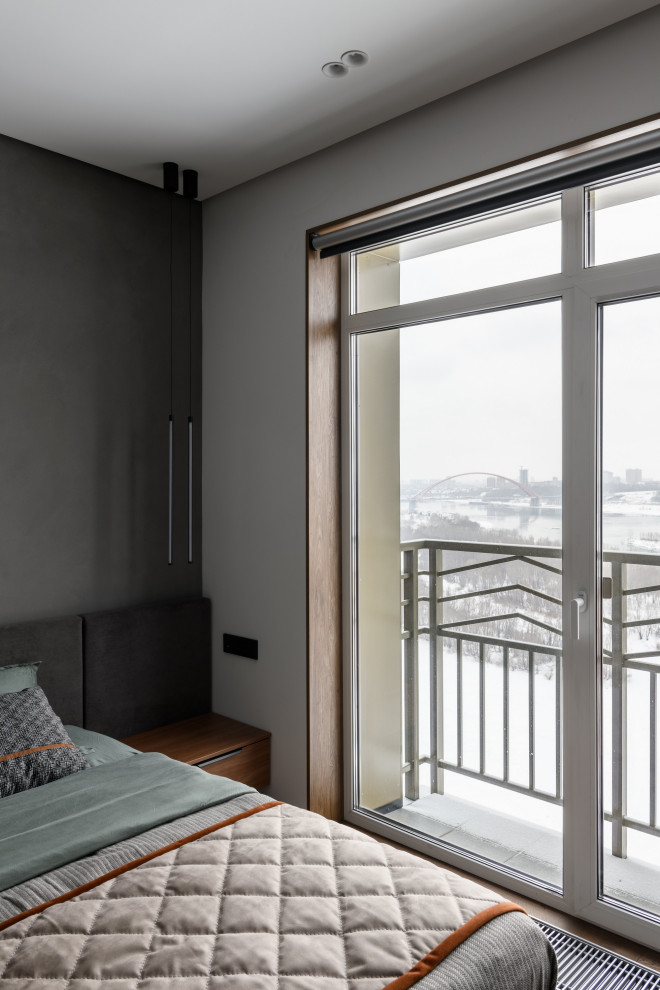 Брутальная трехкомнатная квартира 90 кв.м. с видом на реку