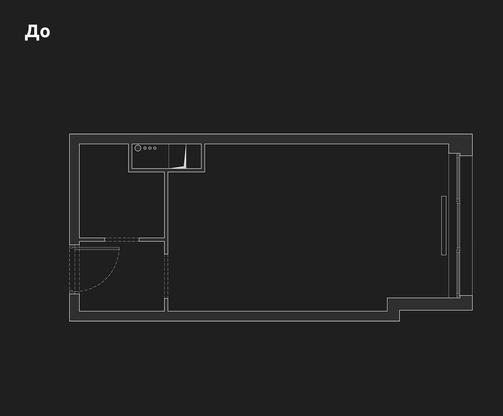 Обложка проекта: Студия в Красногорске, 24.6 м²