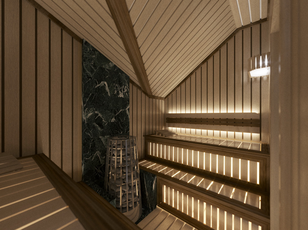 Сауна в частном доме.