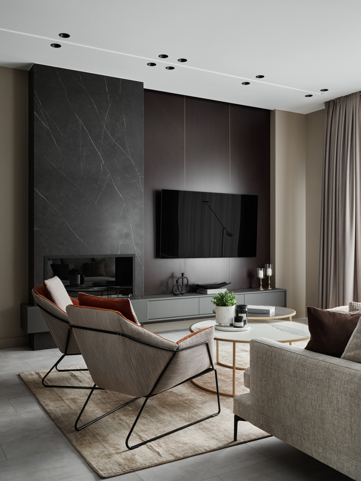 Интерьер квартиры в ЖК Флора и Фауна 85 м^2