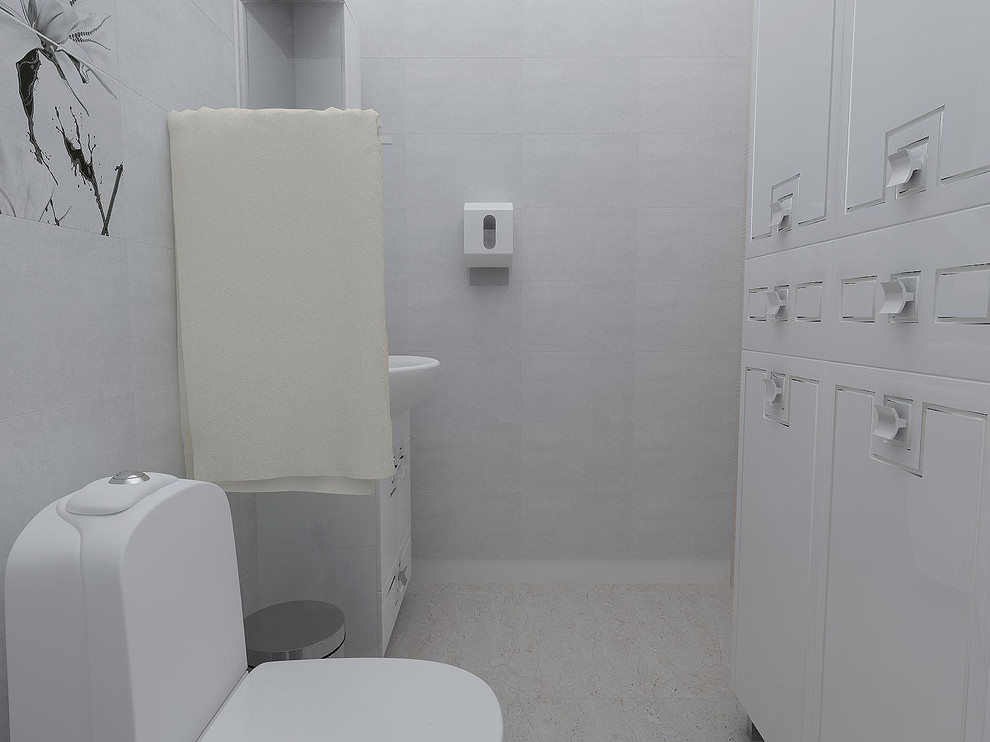 Интерьер парикмахерской "Белая комната"