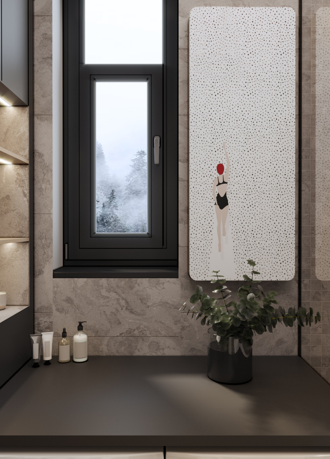 Санузел с пловчихой