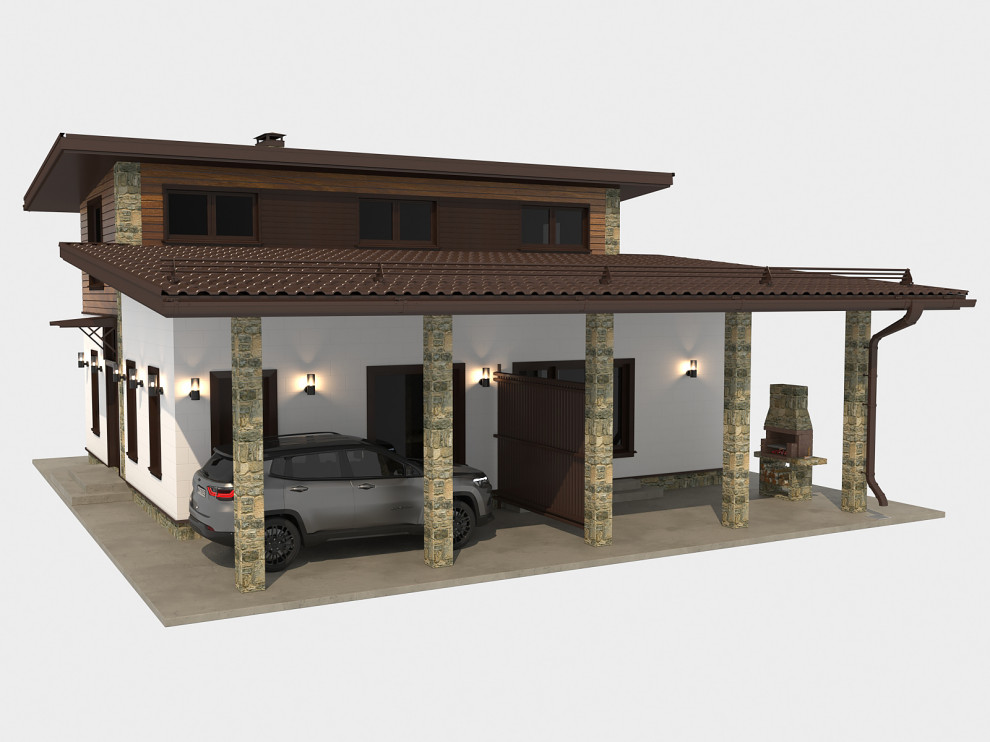 Частный дом 100 х 80