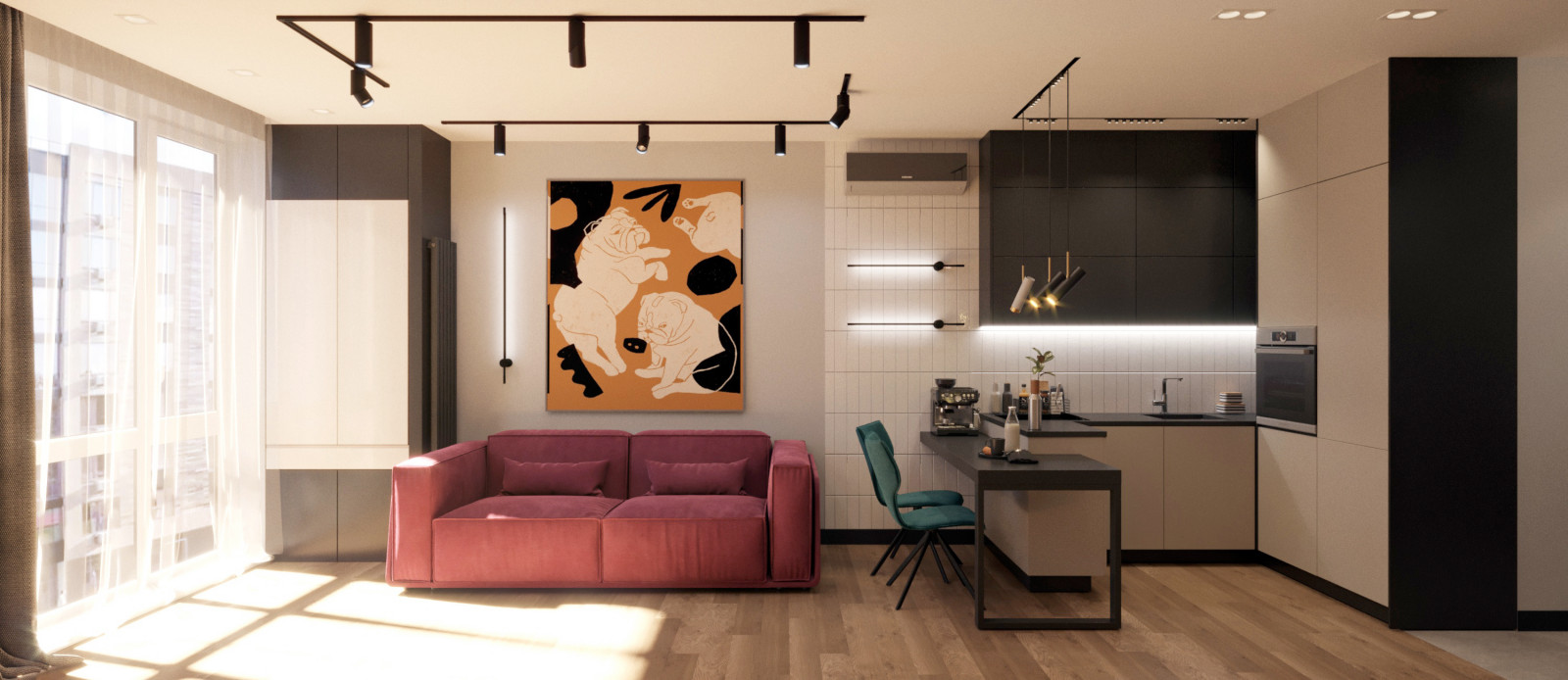 Дизайн небольшой квартиры до 60 м2