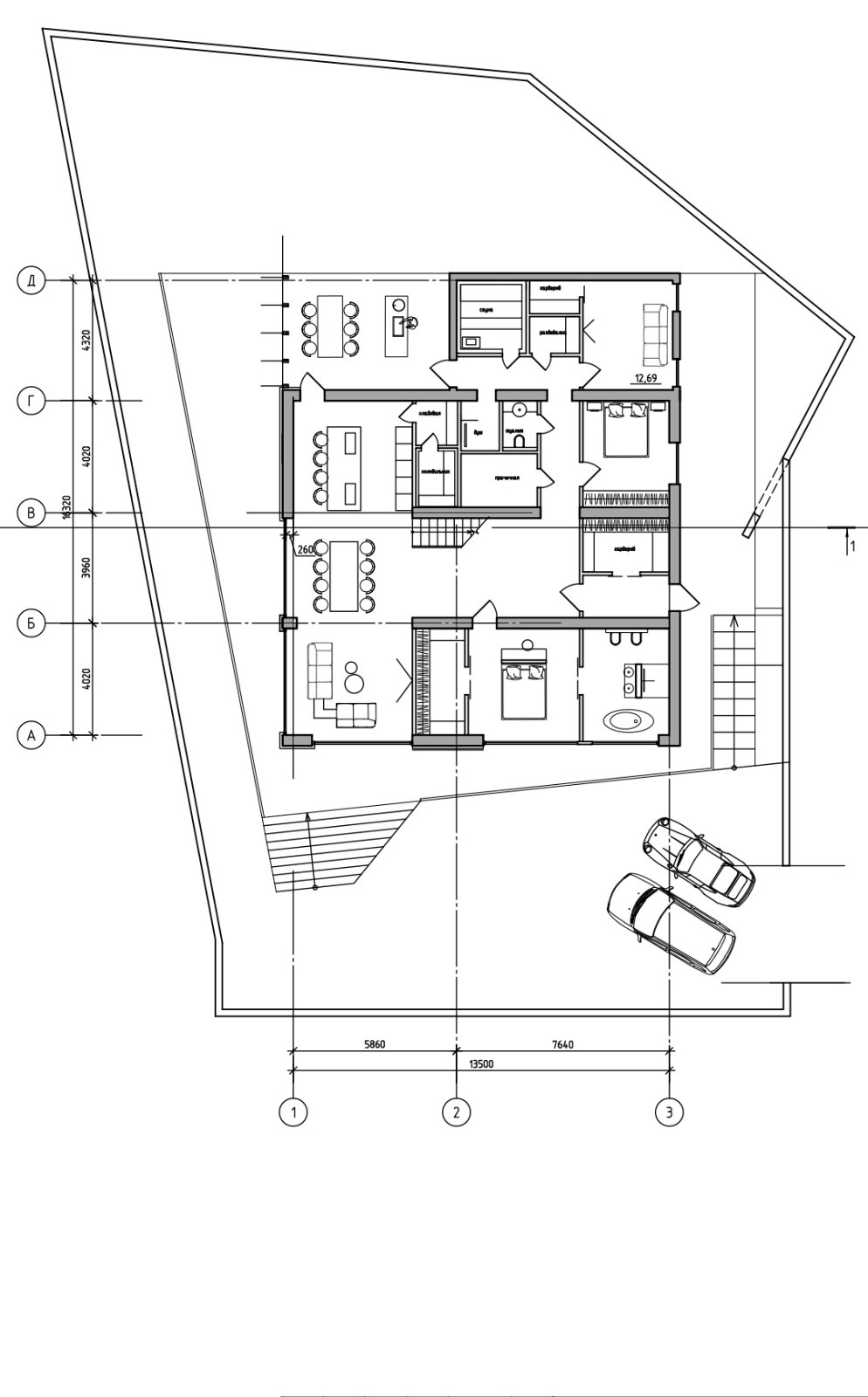 Houzz тур: Неожиданно деконструктивистский частный дом в Саратове