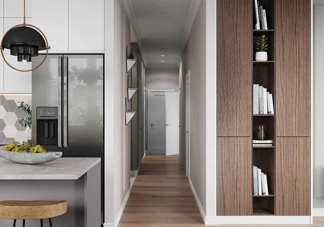 Проект кухни-гостиной 41 кв.м.