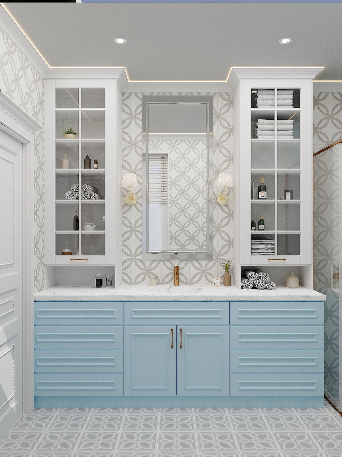 Дизайн-проект дома у моря в стиле нео-классика