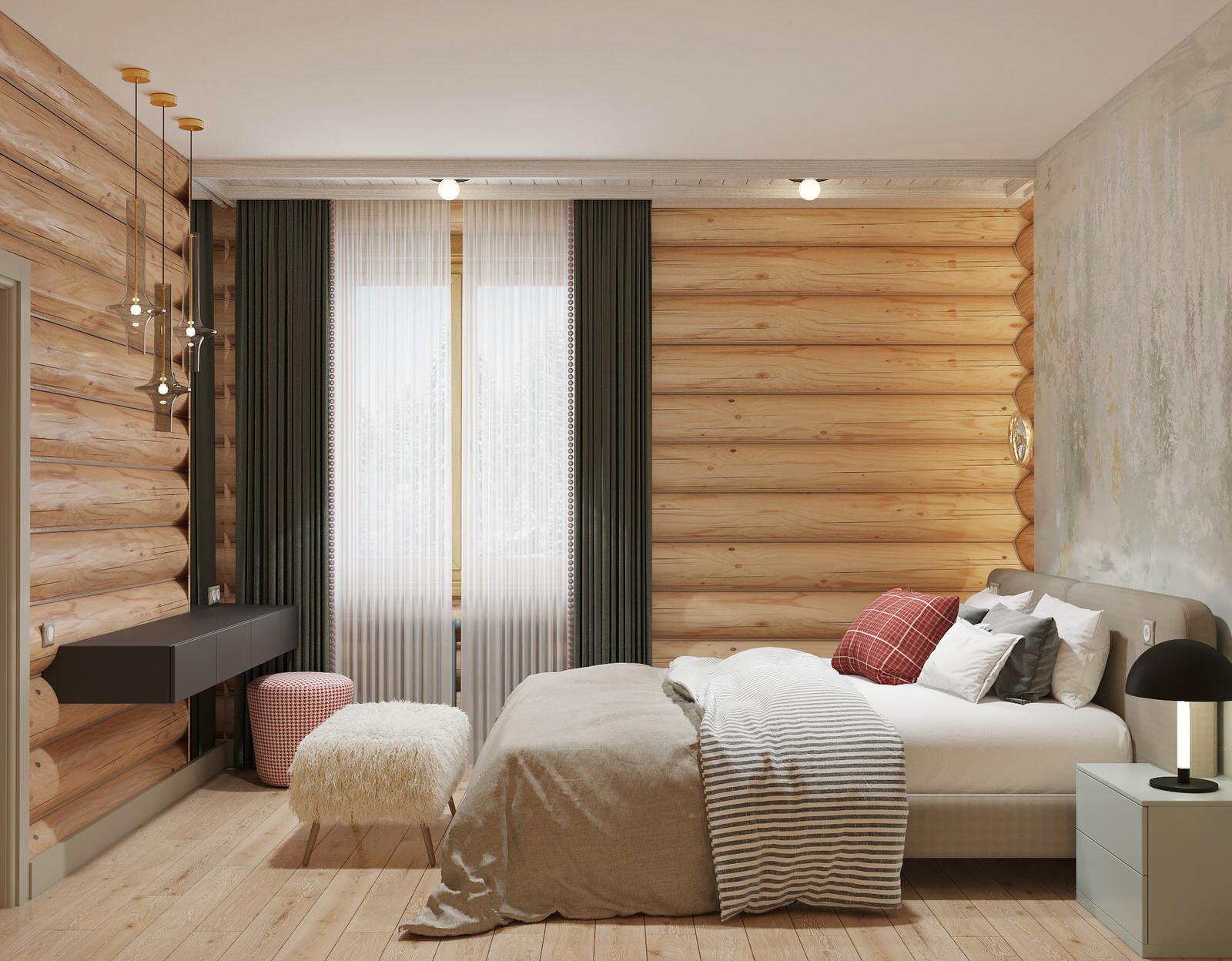 Дизайн проект дома из рубленного бревна