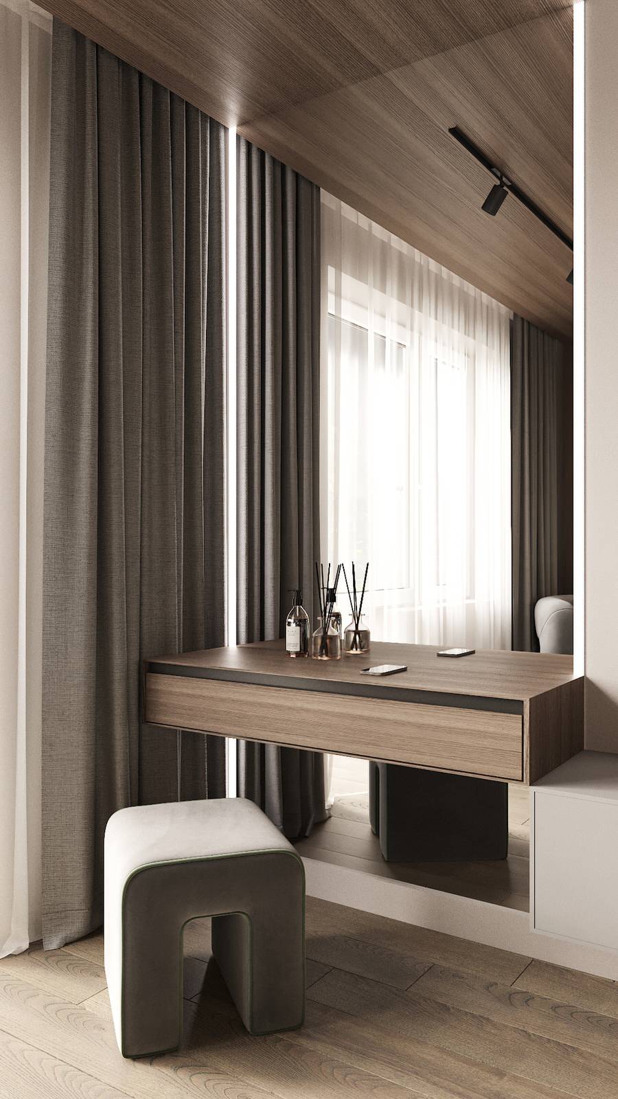 Проект интерьера спальни