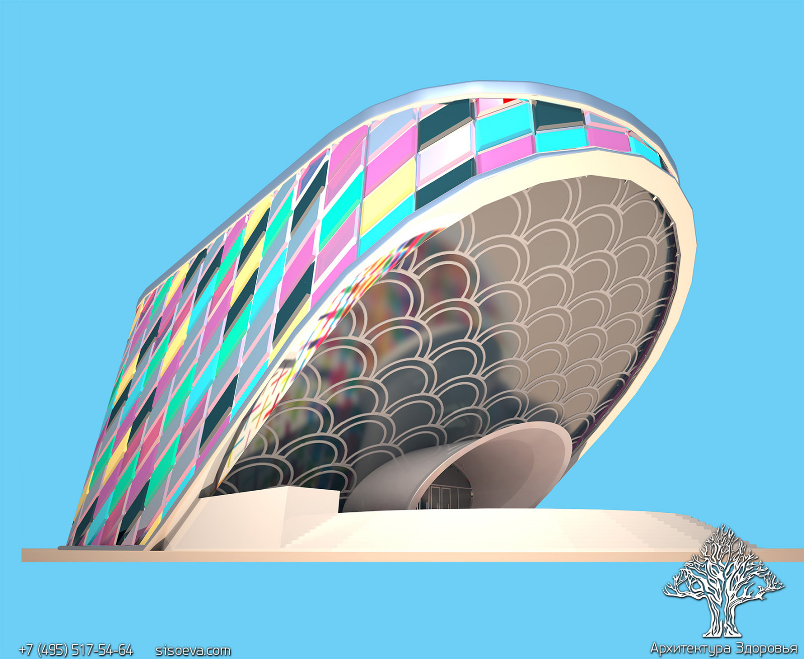 Конкурсный проект - Лаборатория поп-культуры в Токио "POKKURI-BIRU"