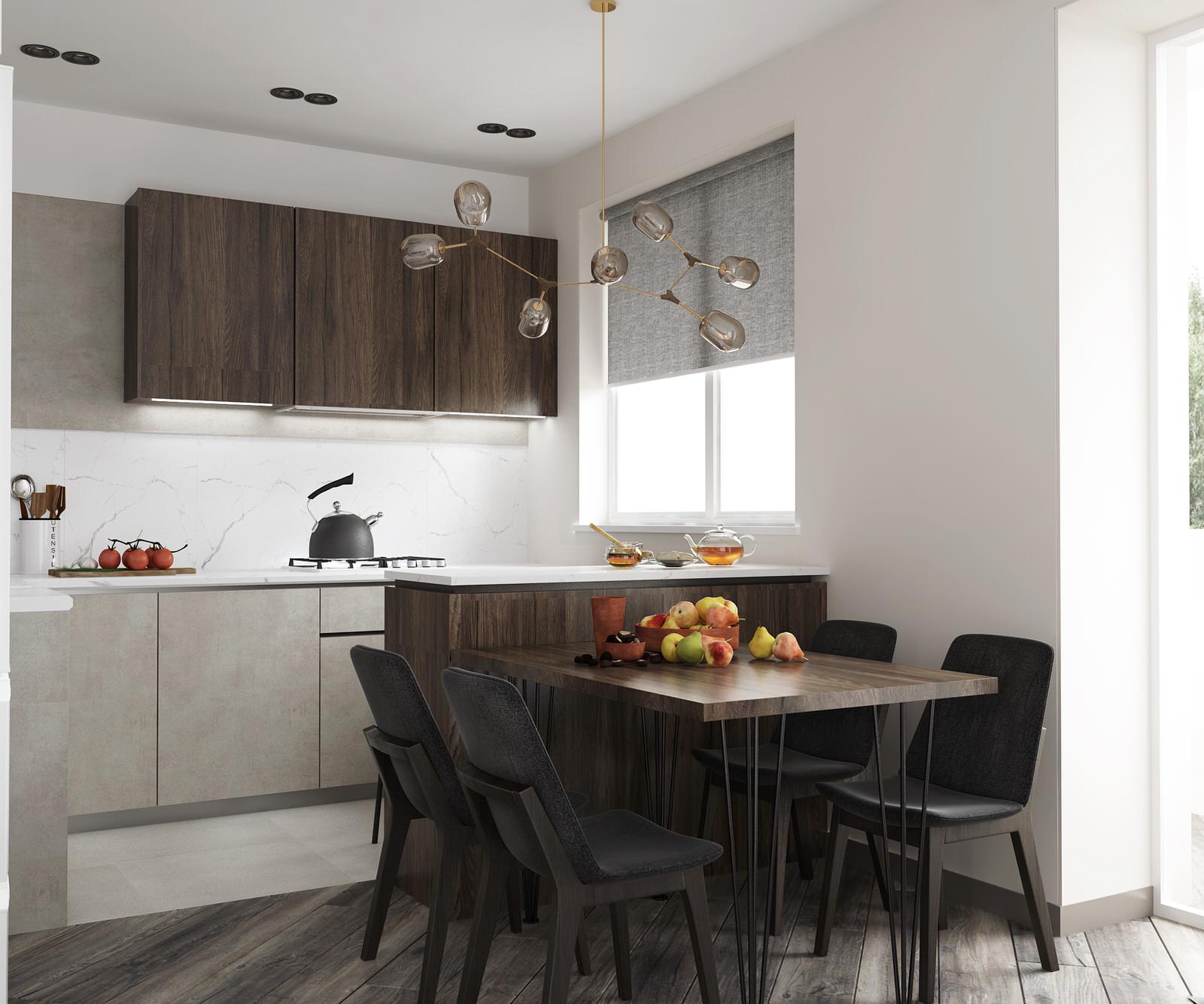 Квартира с "синими акцентами" для молодой семьи