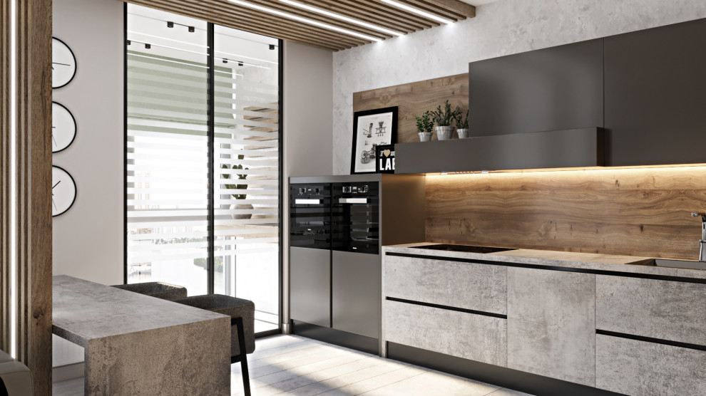 Кухня и вид на лоджию