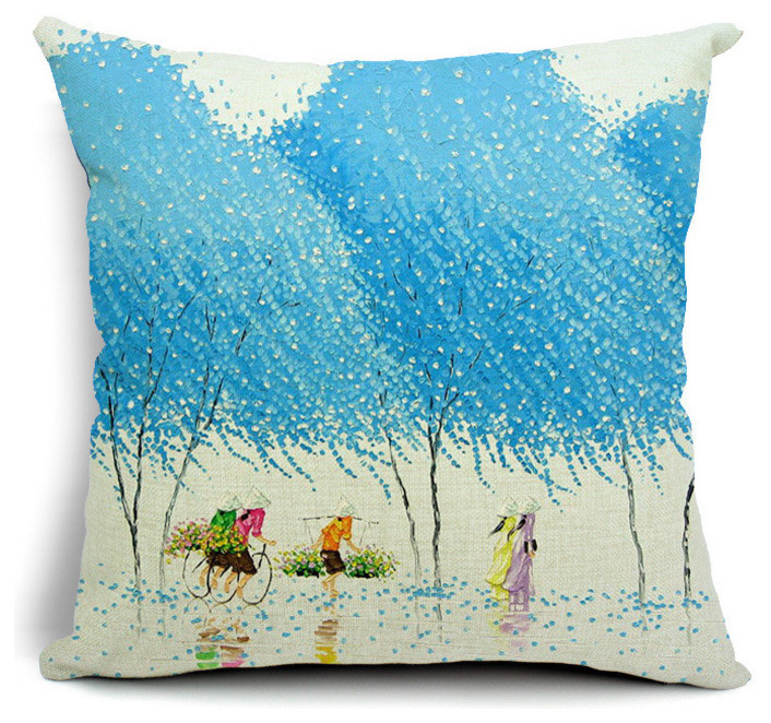 Декоративные подушки, серия сельские пейзажи