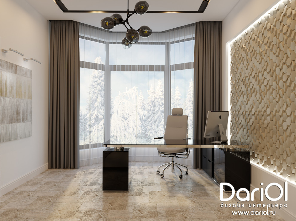 Обложка проекта: Современный кабинет в частном доме