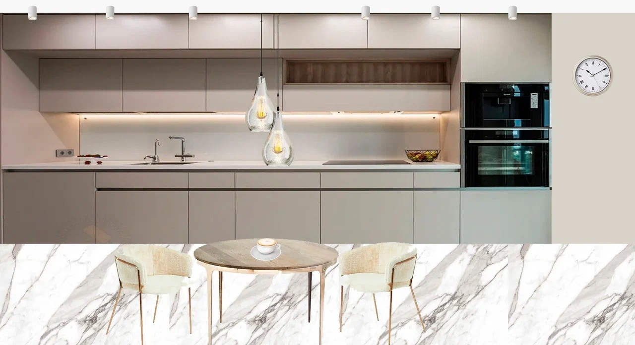 Кухня на коллаже